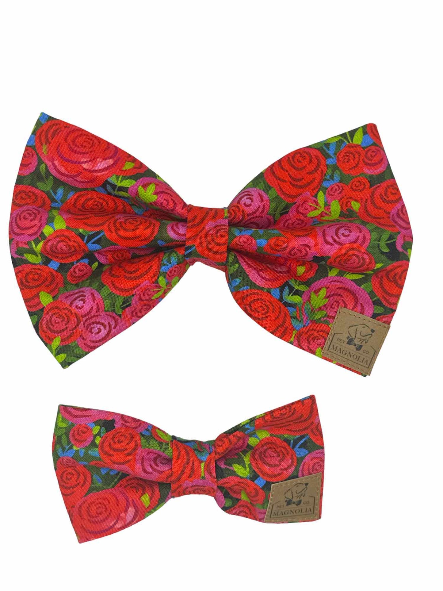 Everything is Coming Up Roses Dog Bow Tie