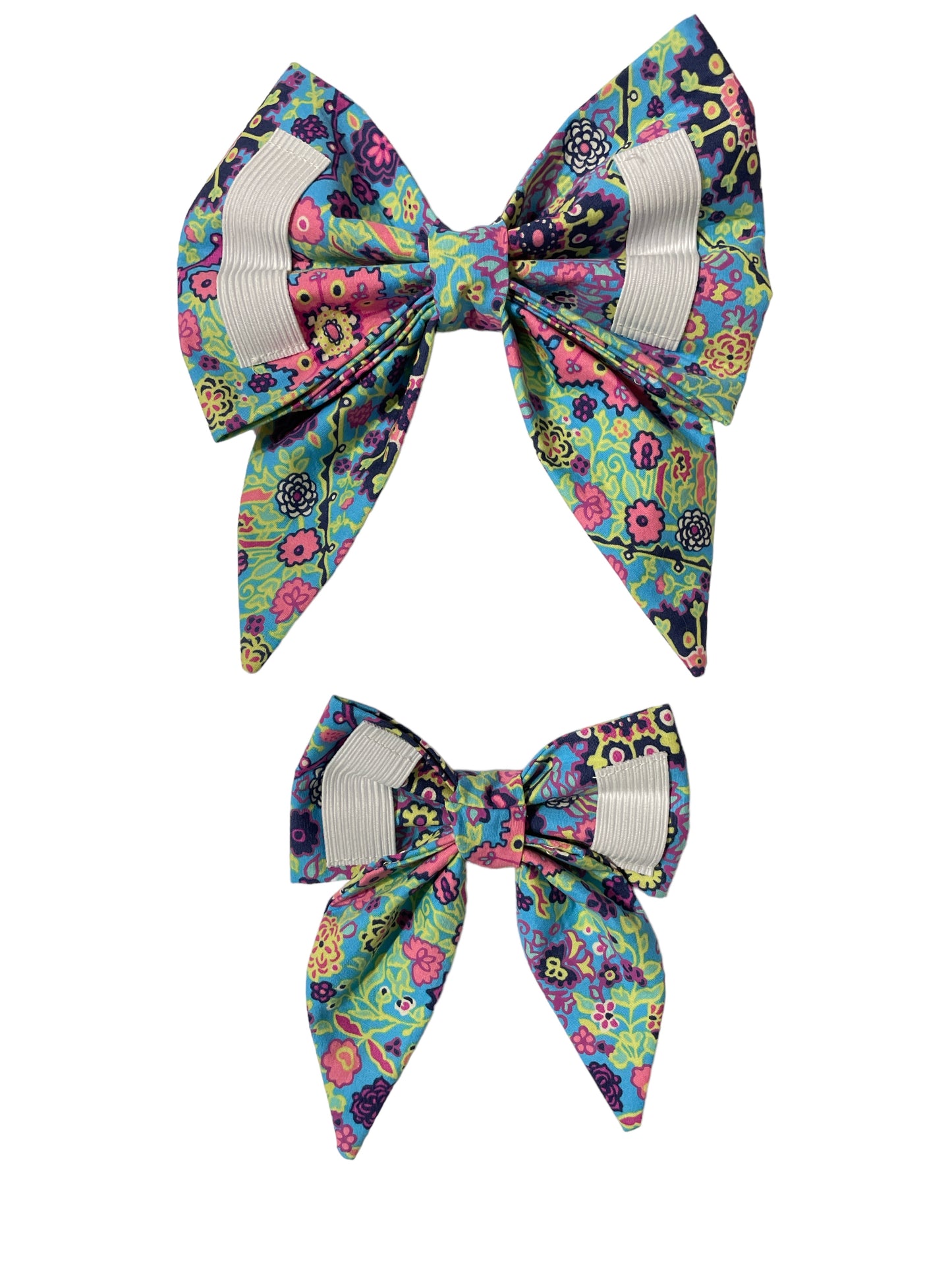 Pastel Printed Dog Bow