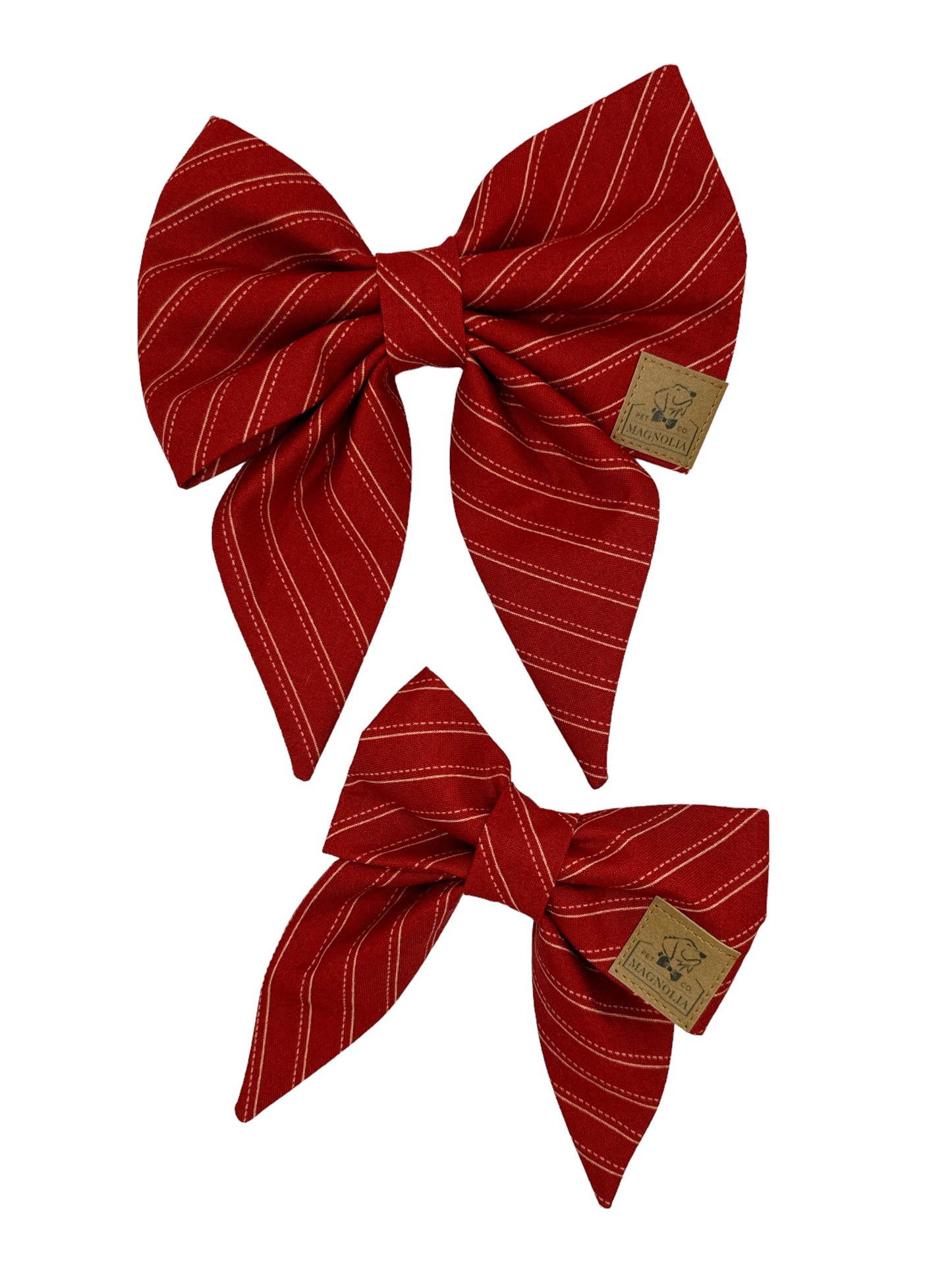 Maroon and Gold Stripe Game Day Bow