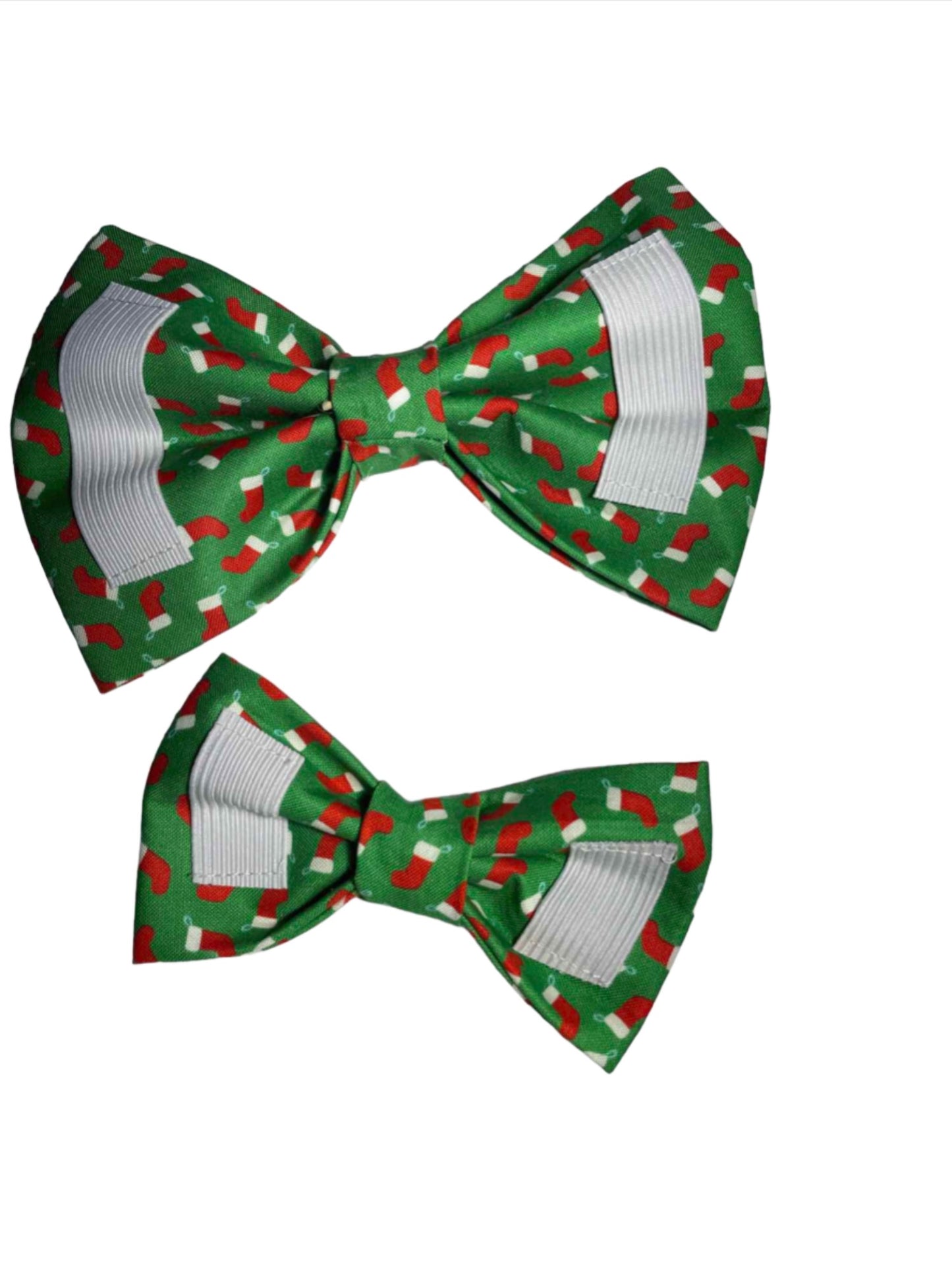 Stockings on Green Bow Tie