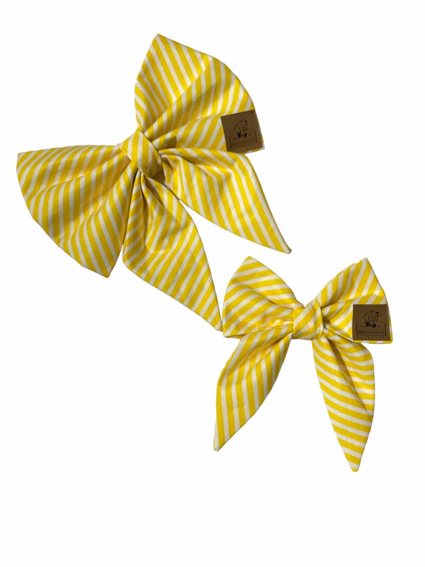 Yellow Stripe Bow