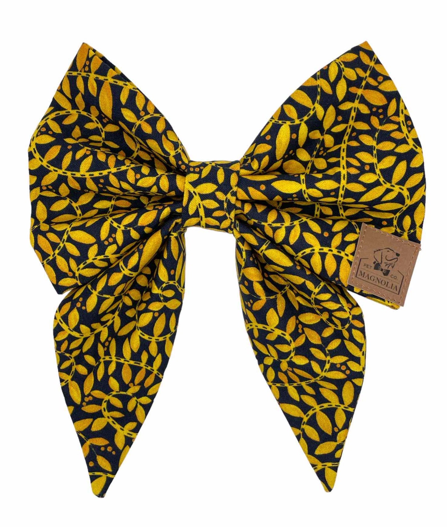 Black and Gold Team Spirit Bow