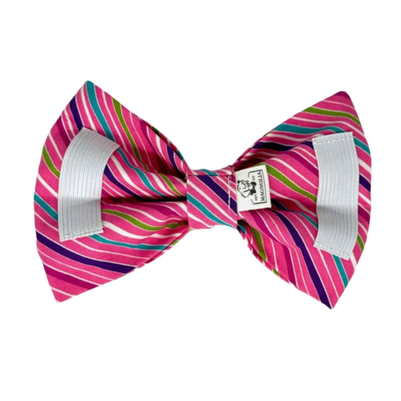 Candy Stripes Dog Bow Tie