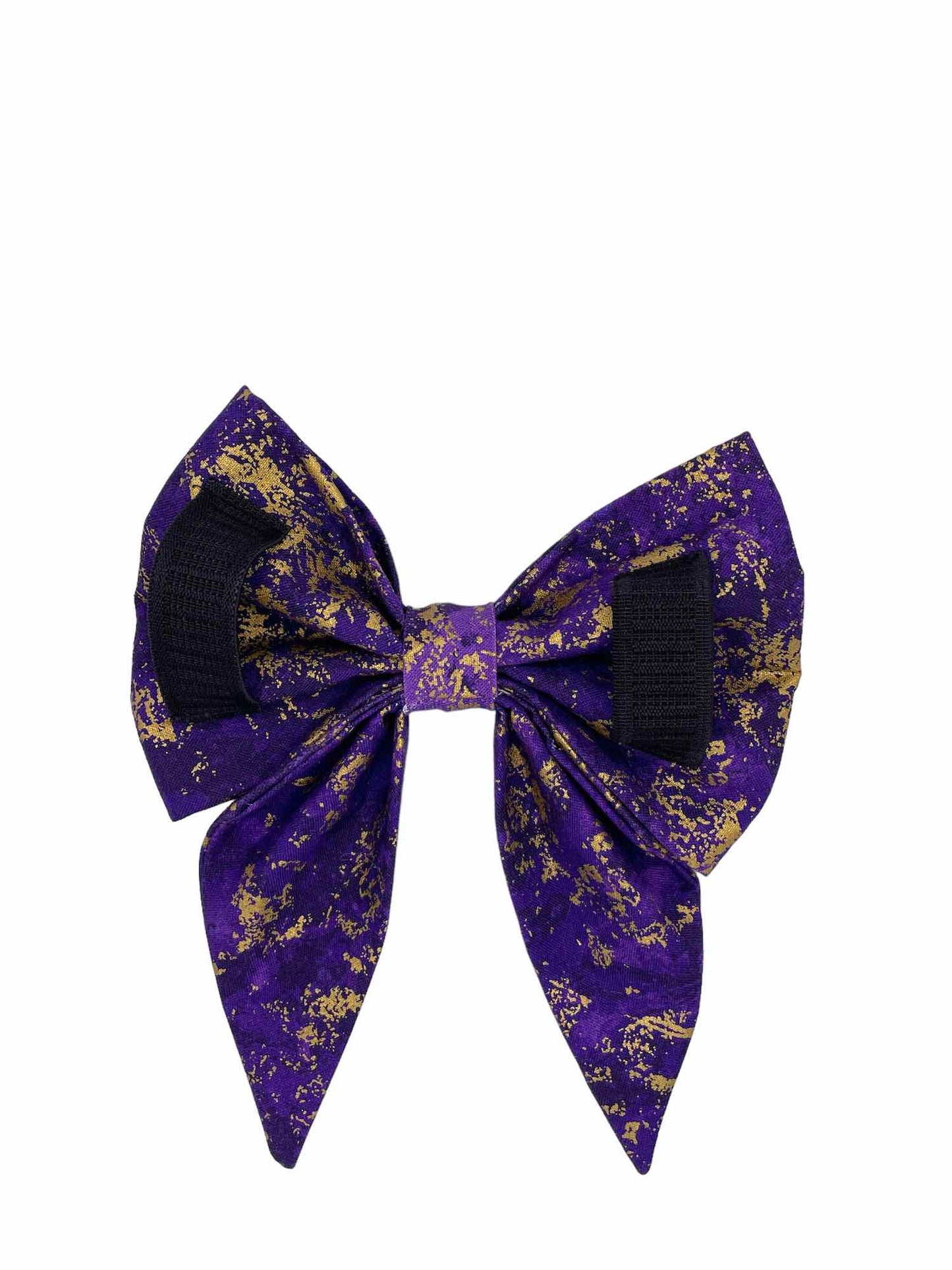 Purple and Gold Game Day Team Spirit Bow
