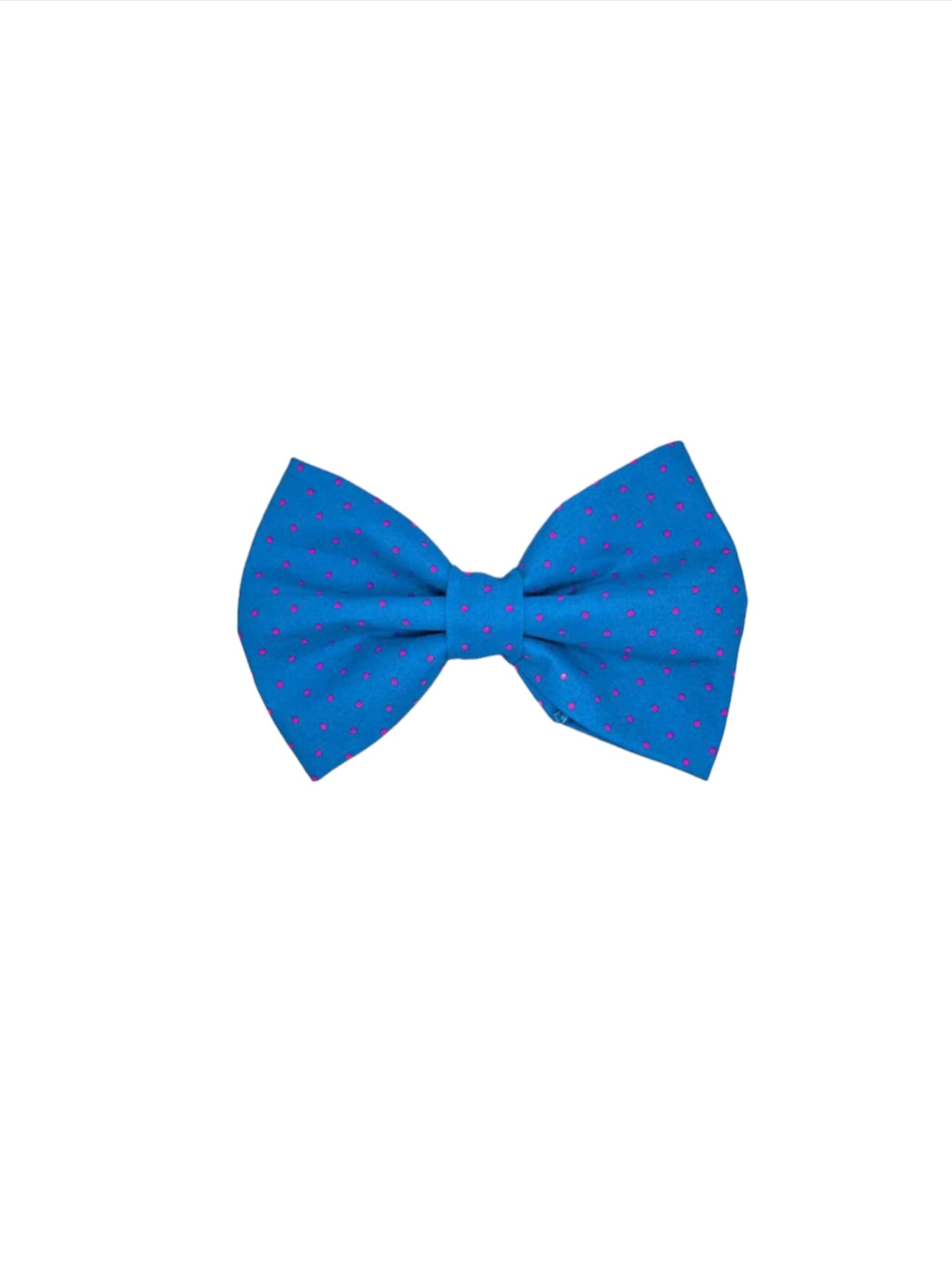 Electric Blue Small Polka Dot Bow Tie