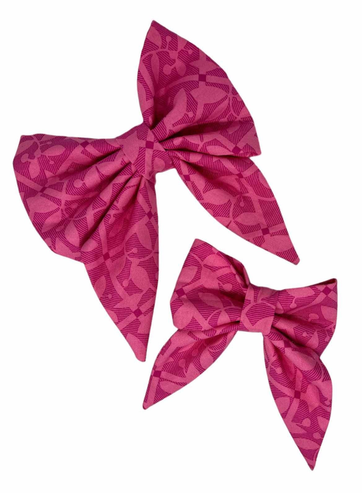 Garden Trellis Pink Dog Bow