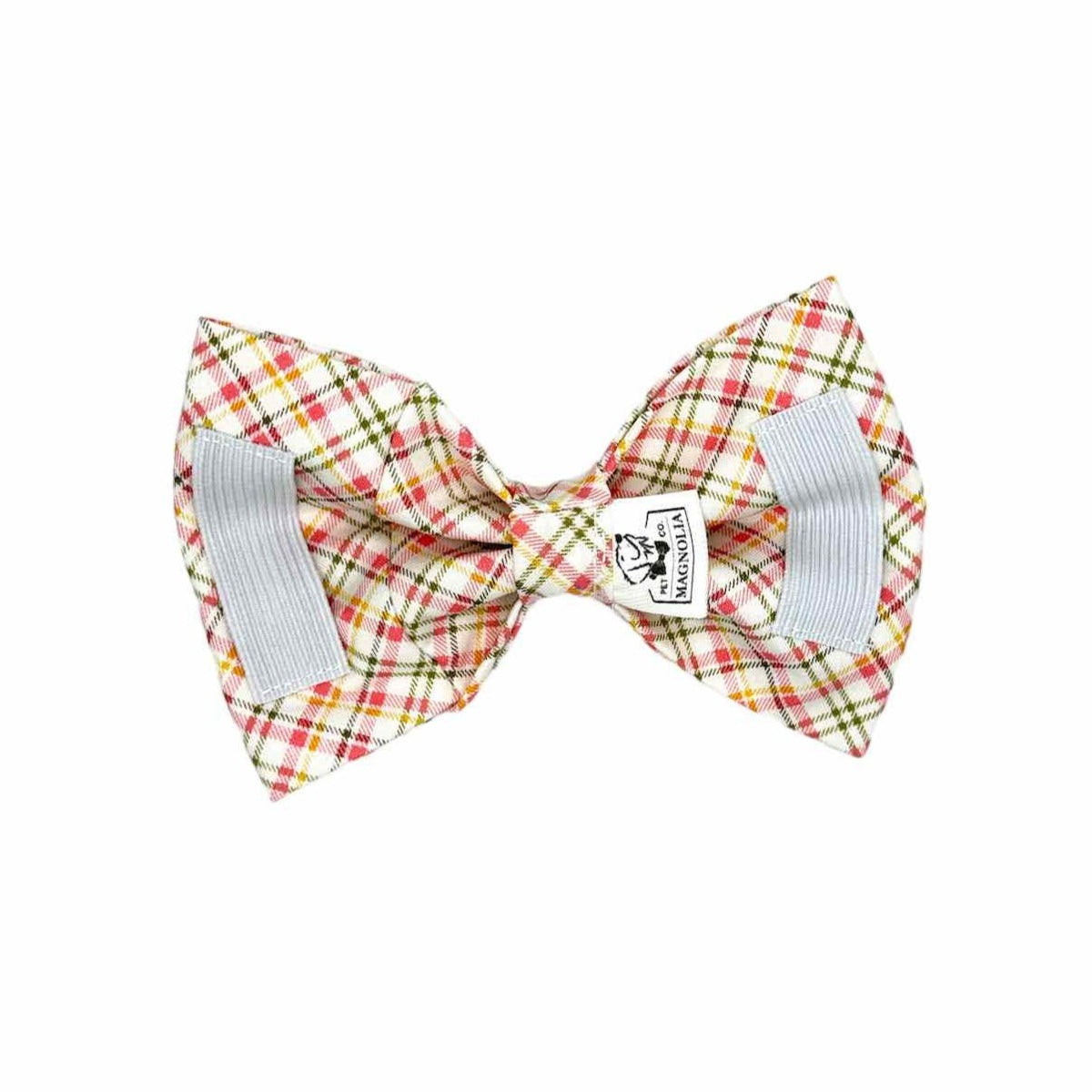 Perfectly Pastel Plaid Dog Bow Tie