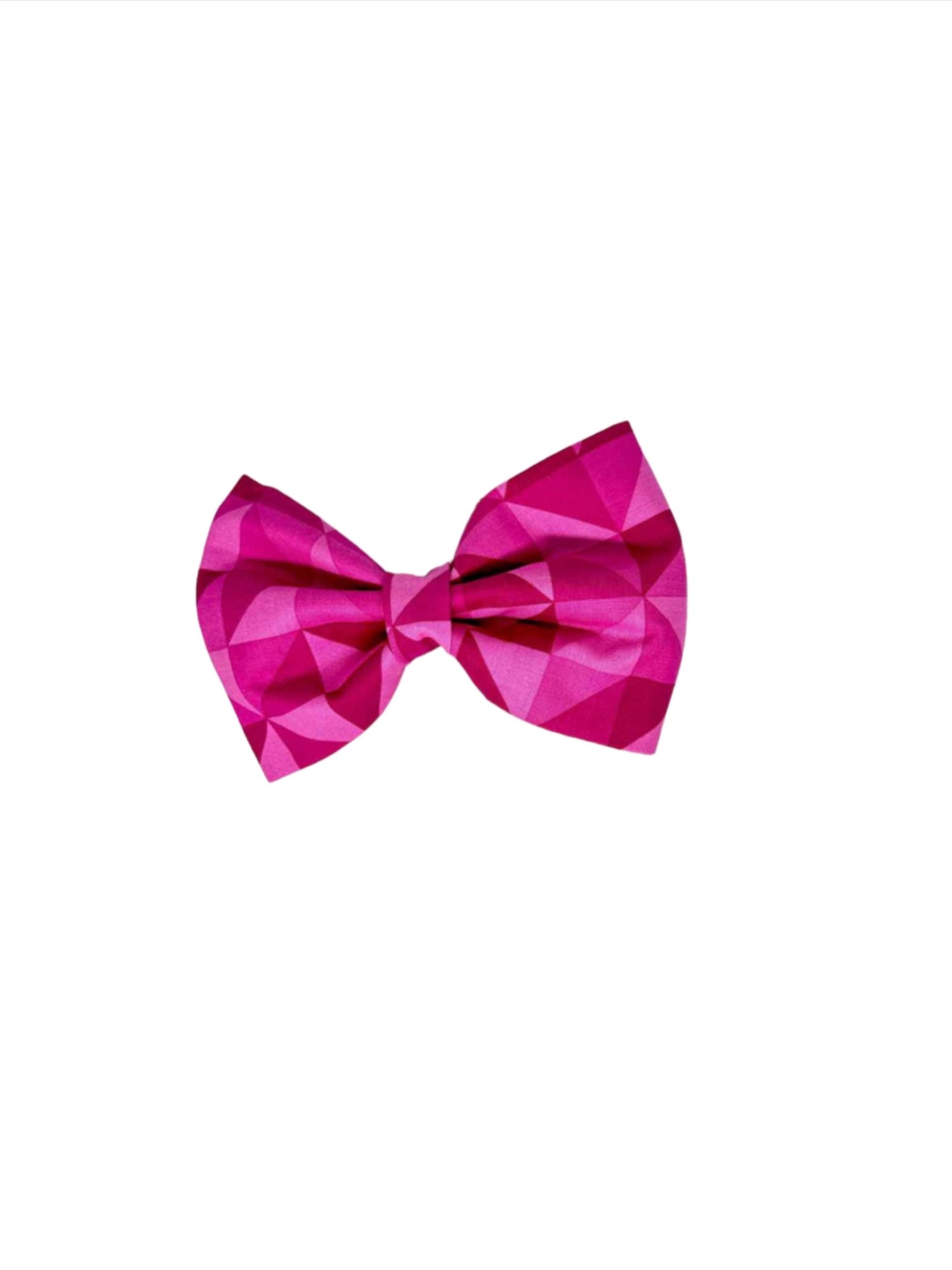 Hot Pink Half Square Bow Tie