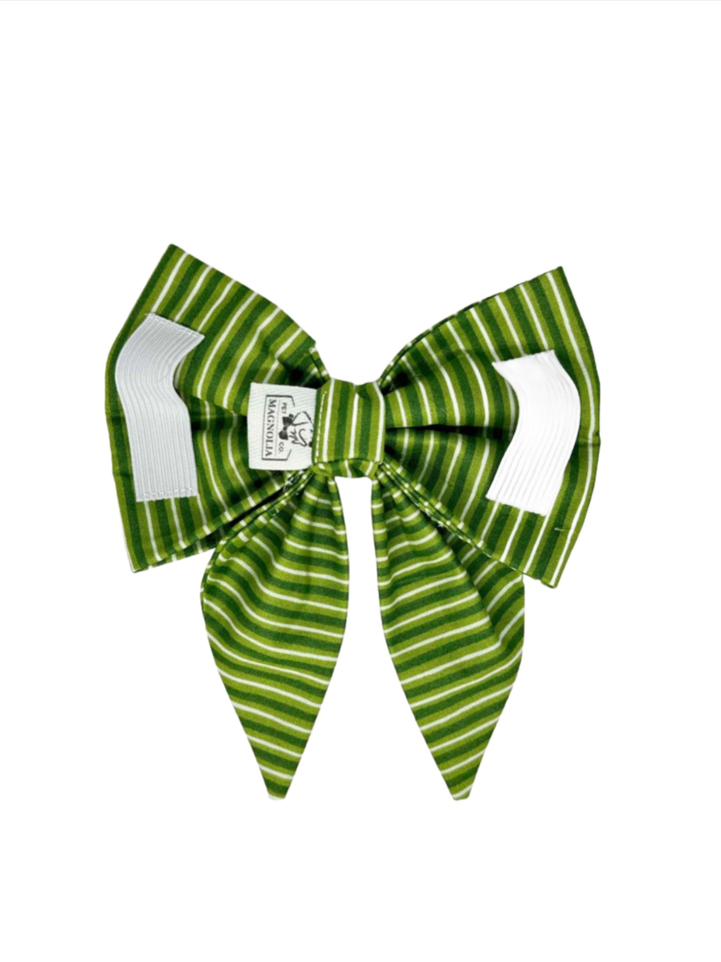 Lucky in Green Stripe Bow