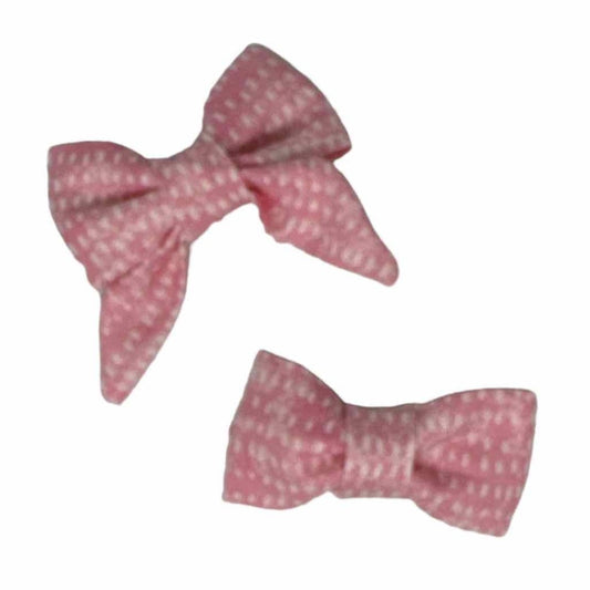 Pink Dash Mini Dog Bow