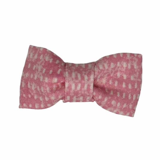 Pink Dash Mini Dog Bow Tie