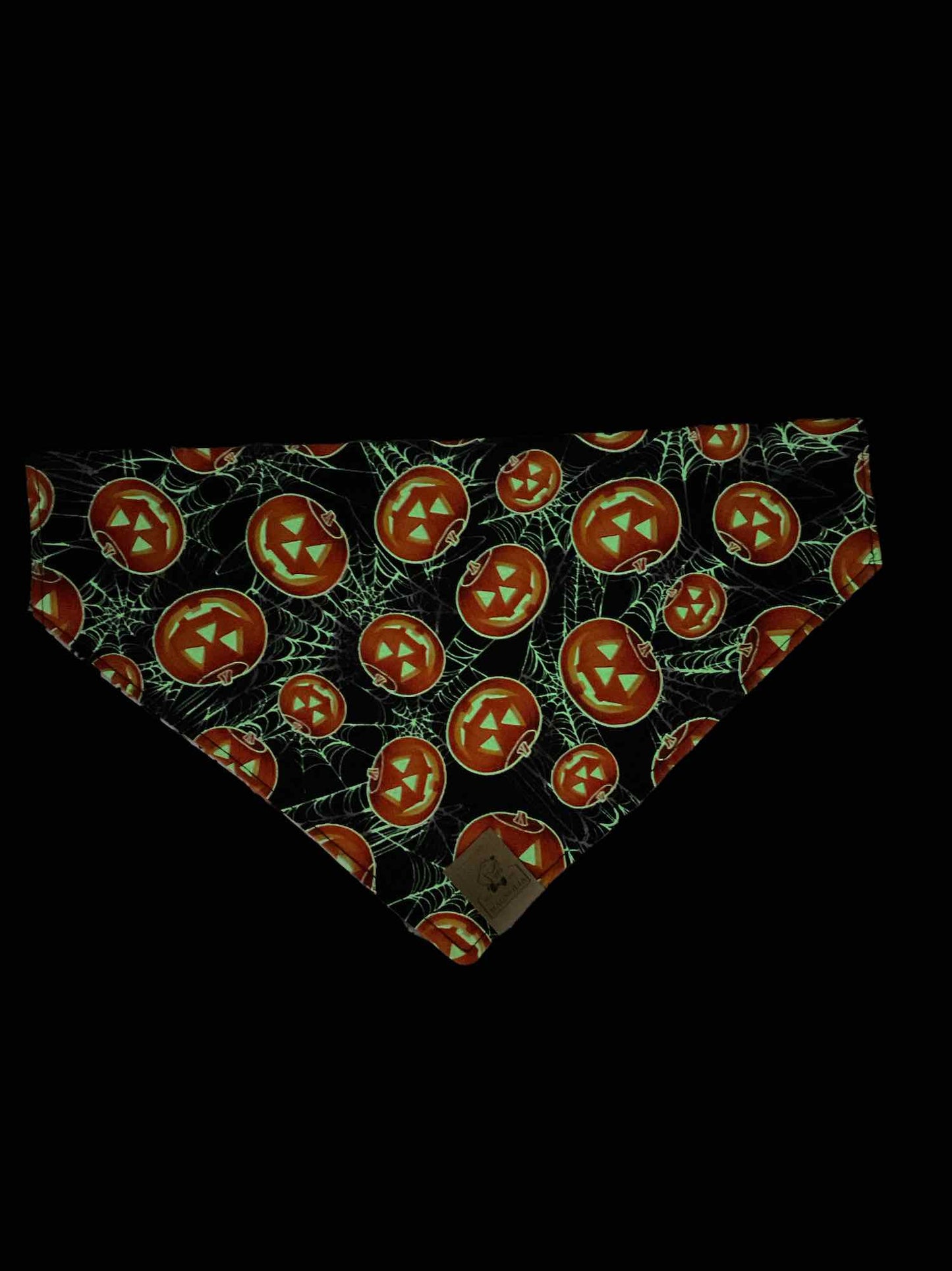 Jack O' Lantern (Glows in the Dark) Dog Bandana