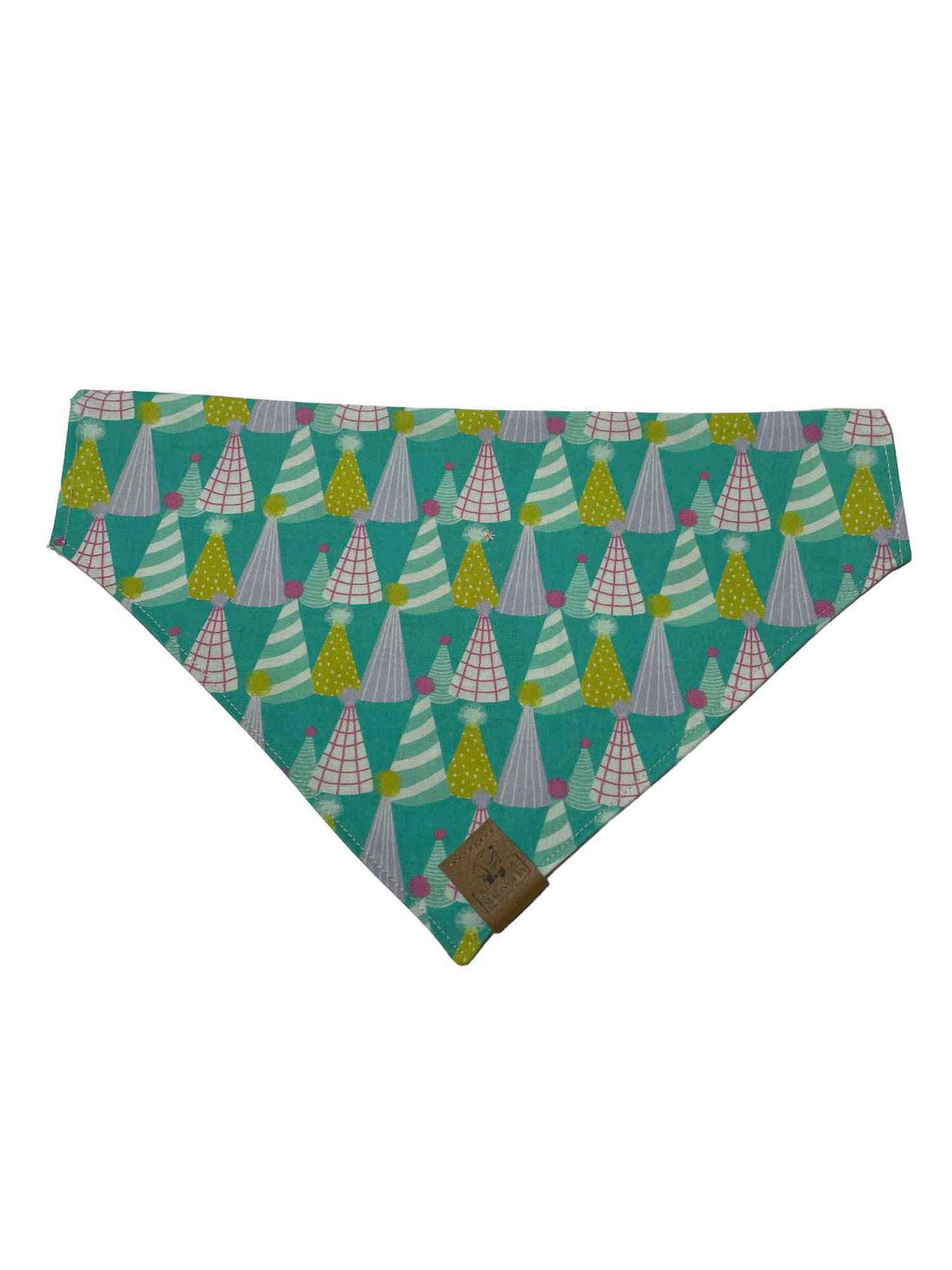 Green Birthday Cake & Party Hat Bandana