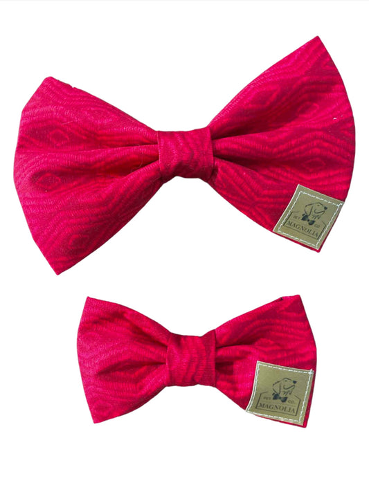 Christmas Red Bow Tie