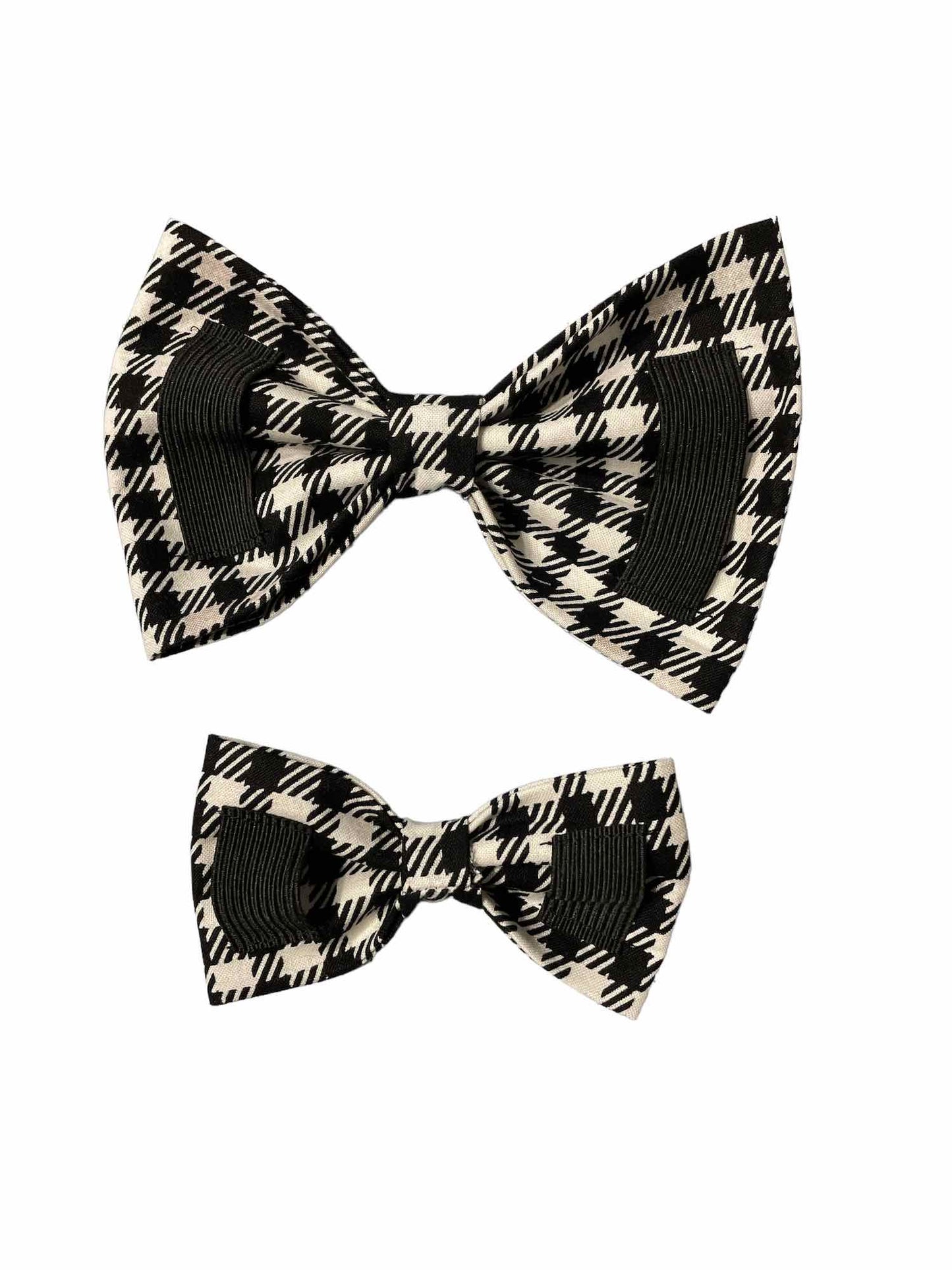 Houndstooth Dog Bow Tie