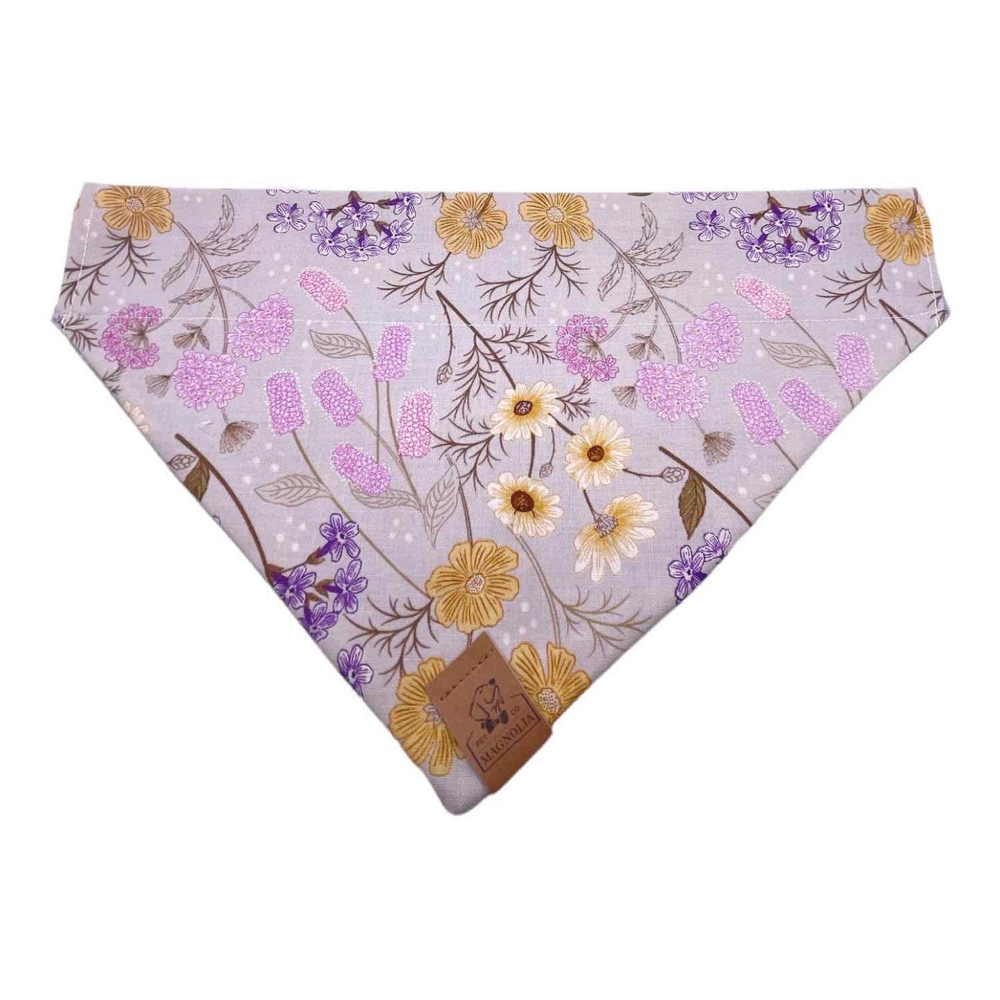 Lavender Wildflower Dog Bandana
