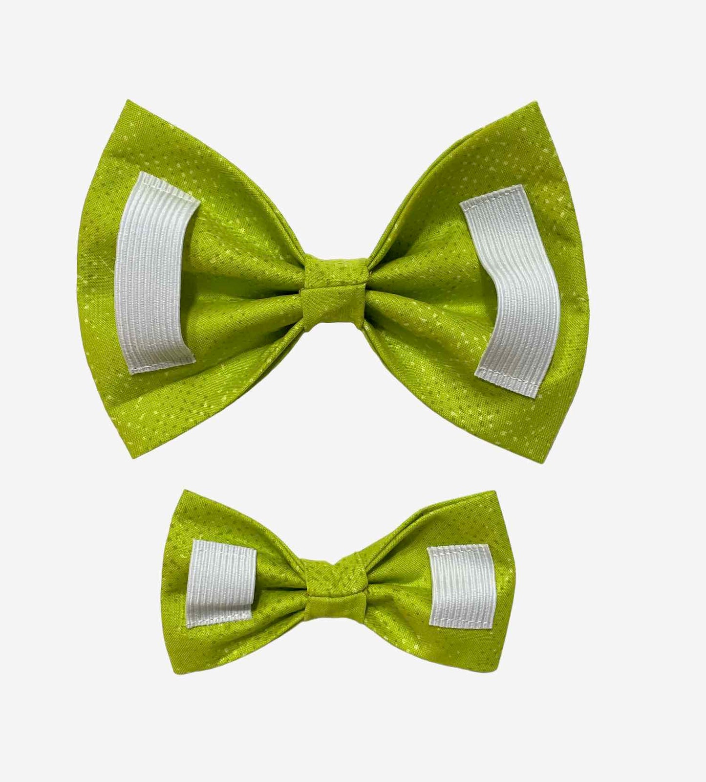 Pixel Perfect Lime Green Dog Bow Tie