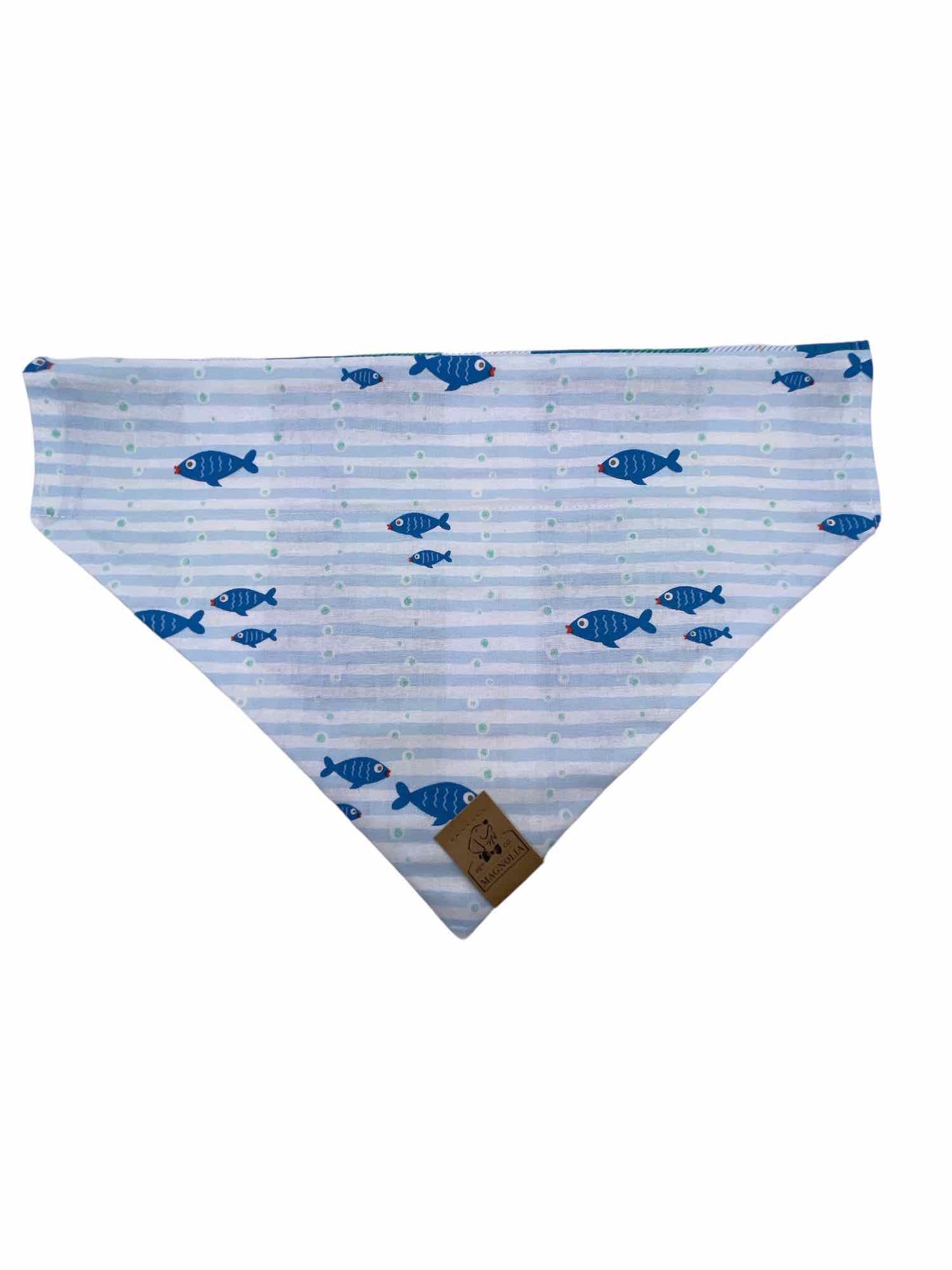 Preppy Fish Dog Bandana