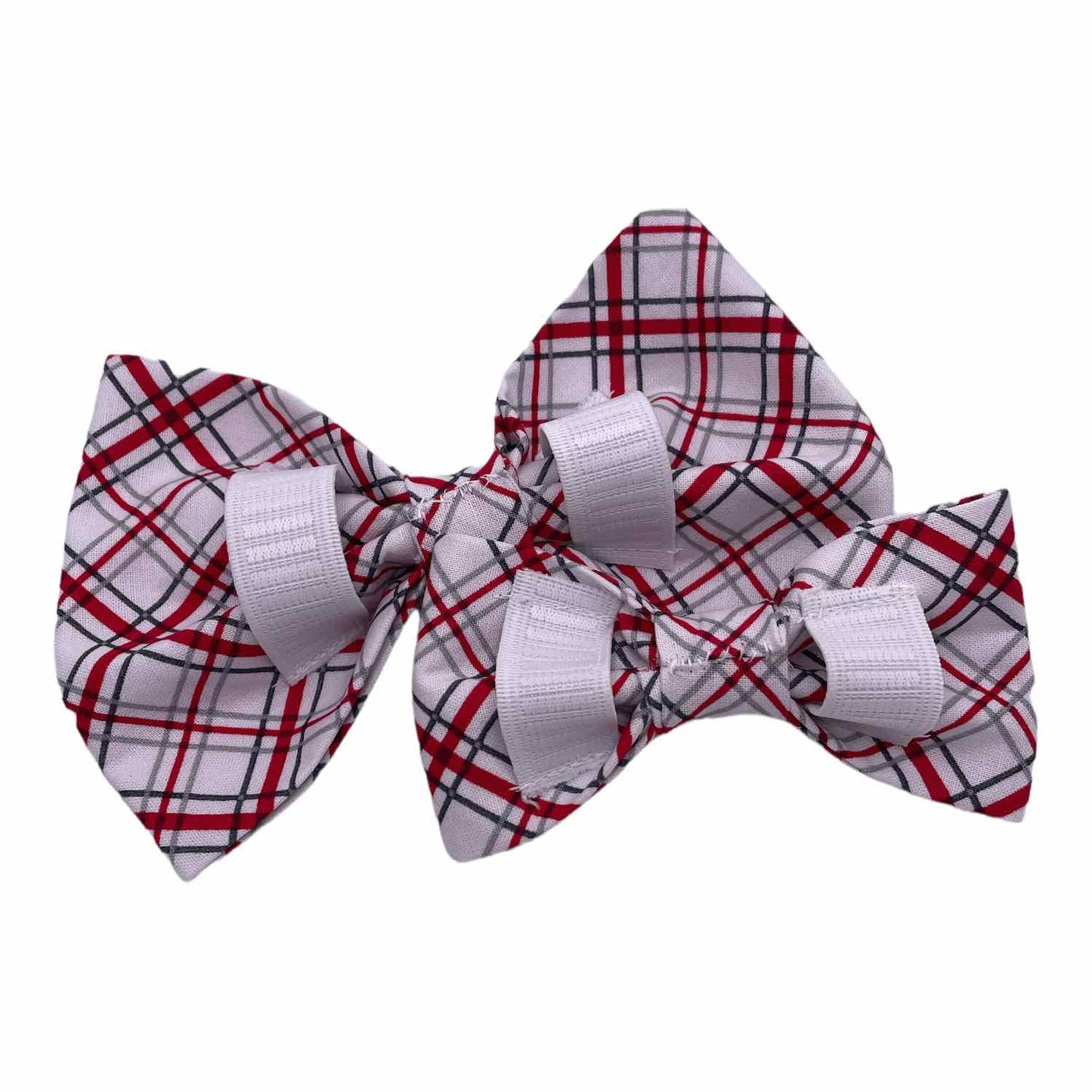 Red Plaid Bow Tie