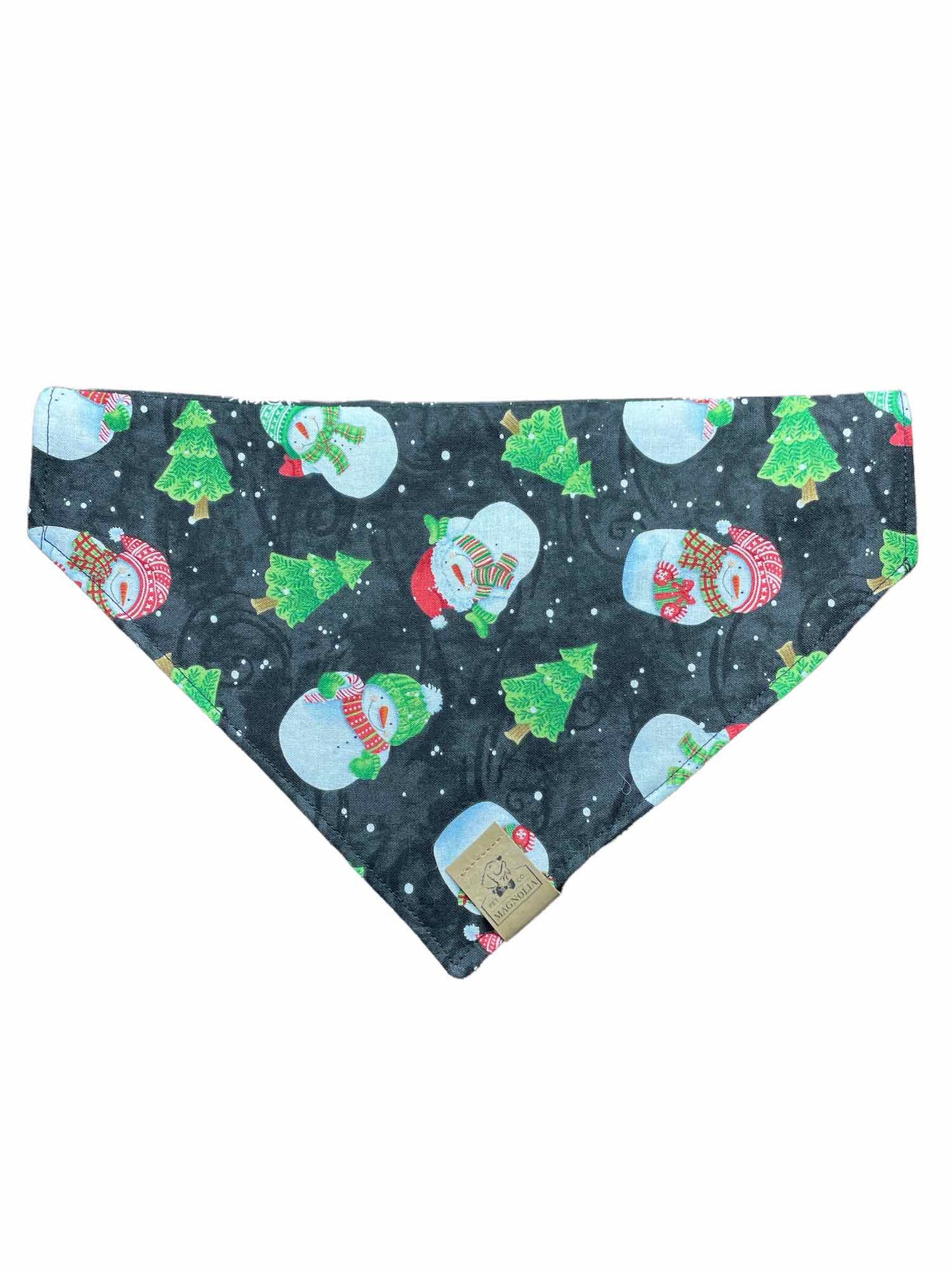 Snowman and Snowflakes Dog Bandana