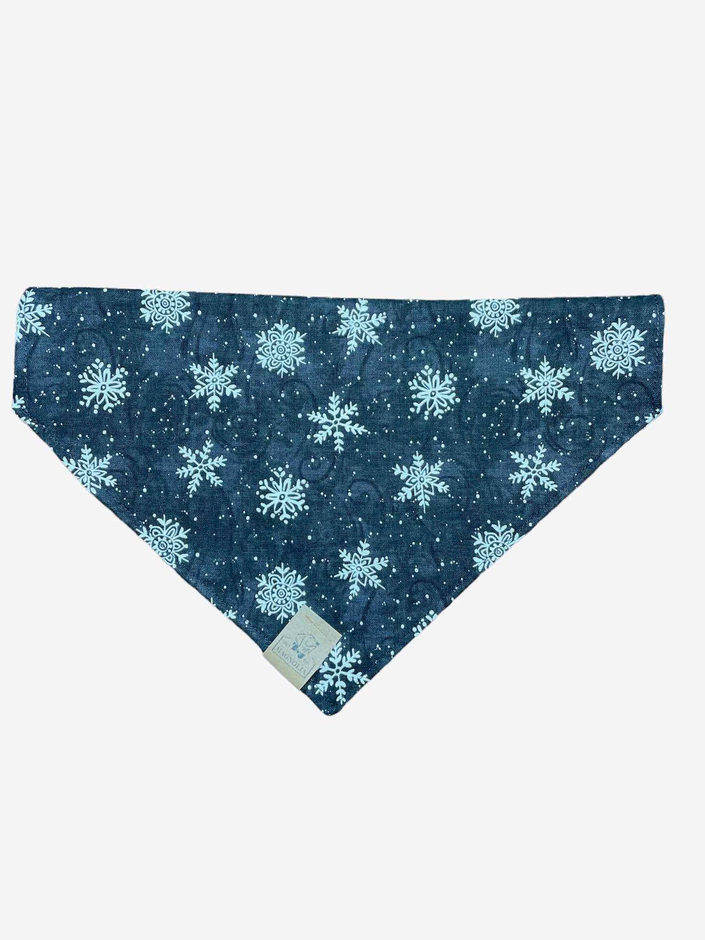 Snowman and Snowflakes Dog Bandana