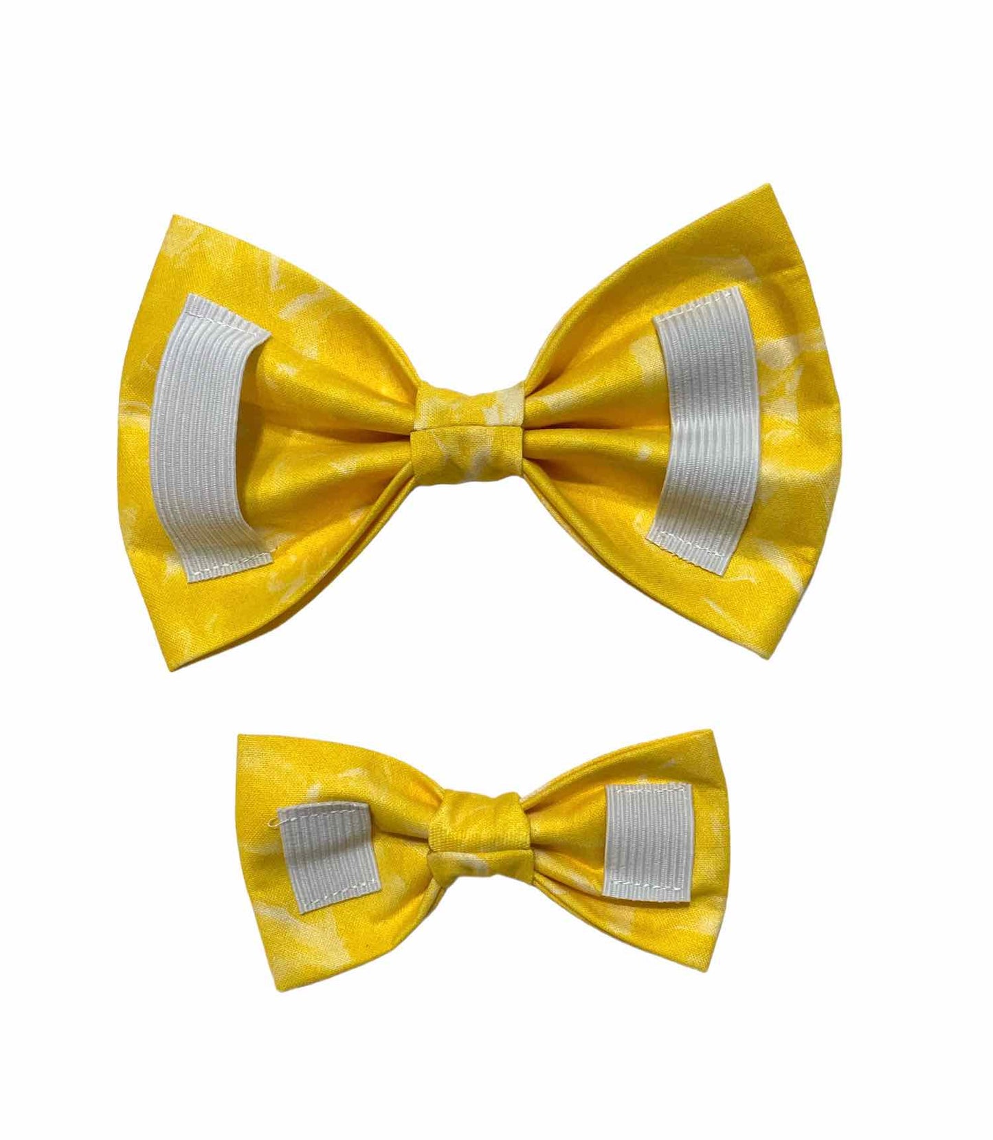 Featherlight Sunshine Yellow Dog Bow Tie