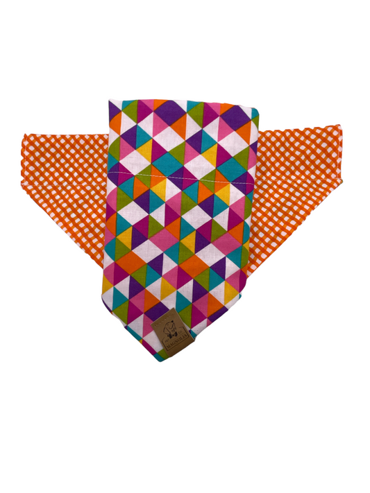 Triangle Gingham Dog Bandana