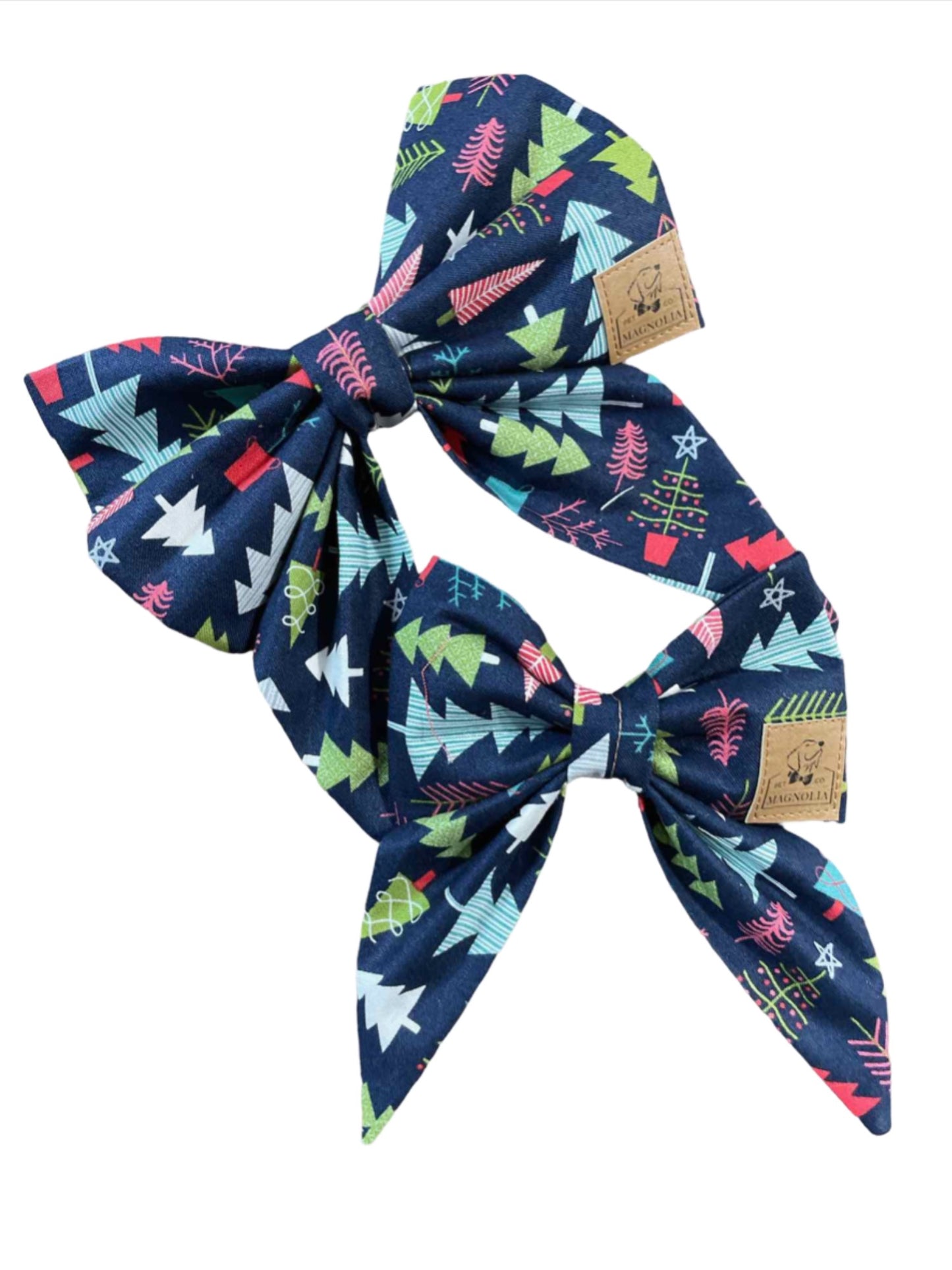 Whimsical Forest Dog Bow